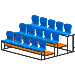 Купить Трибуна мобильная 3 ряда сиденья пластиковые на 15 мест в Михайловке 